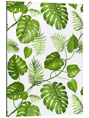 Stampa su alluminio Monstera and palms