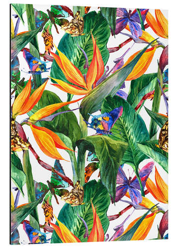 Aluminium print Tropical bouquet