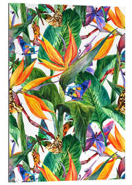 Tableau en plexi-alu Bouquet tropical