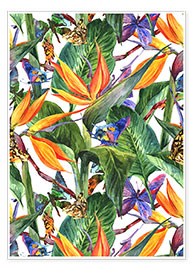 Poster Tropisches Bouquet