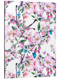 Aluminium print Peach blossoms 