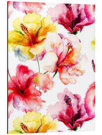 Magnettafel Lilienblüten in Aquarell