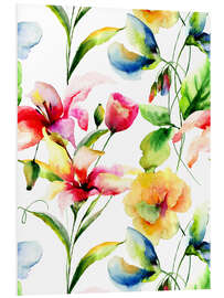 Foam board print Wildflowers