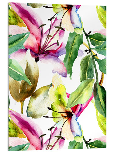 Gallery print Lilies in watercolor