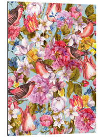 Magnettafel Sommerblumen 