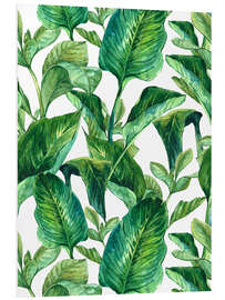 Foam board print Tropical Leaves