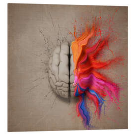 Acrylglasbild Der kreative Geist - Johan Swanepoel