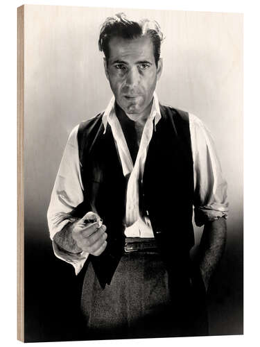 Hout print Humphrey Bogart