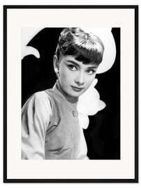 Gerahmter Kunstdruck Audrey Hepburn im Jahr 1954