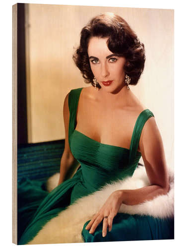 Holzbild Elizabeth Taylor