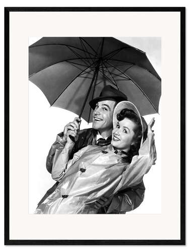 Kunsttryk i ramme Gene Kelly mit Debbie Reynolds