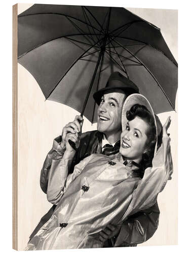 Holzbild Gene Kelly Mit Debbie Reynolds