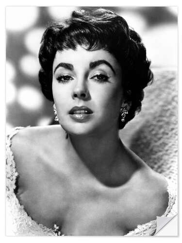 Wandsticker Elizabeth Taylor im Jahr 1951