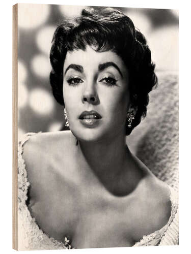 Quadro de madeira Elizabeth Taylor in 1951