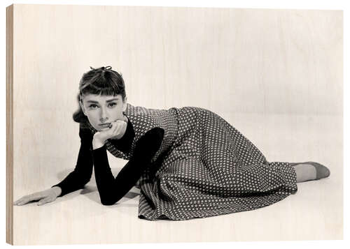 Puutaulu Audrey Hepburn Pose