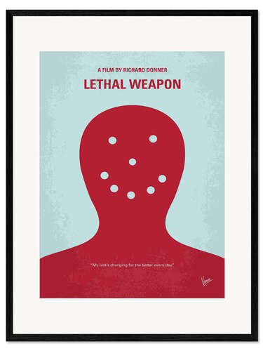 Plakat artystyczny premium w ramie Lethal Weapon