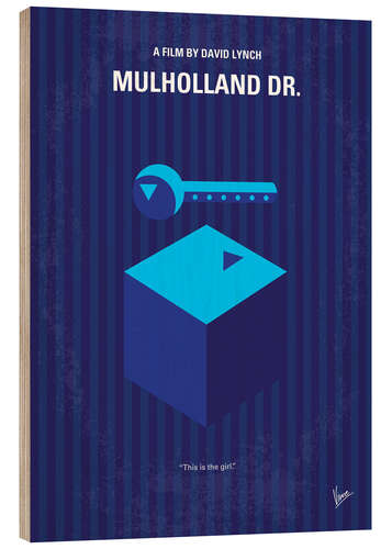 Wood print Mulholland Dr.