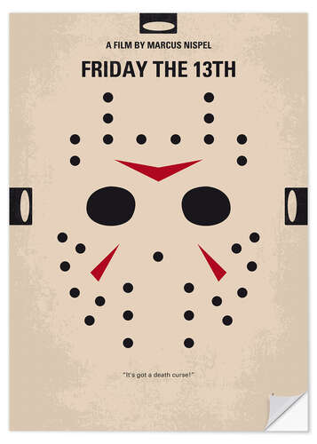 Selvklebende plakat Friday The 13th