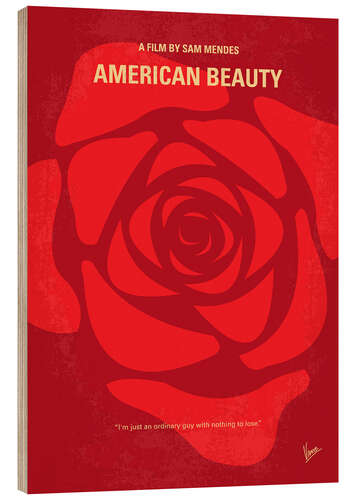 Quadro de madeira American Beauty