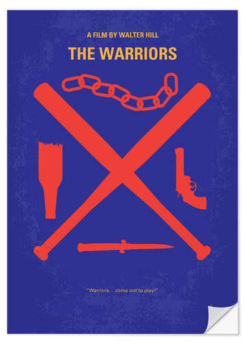 Selvklebende plakat The Warriors