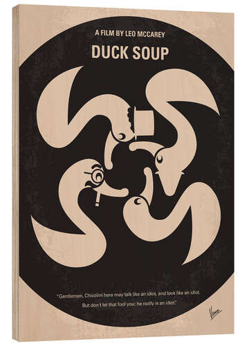 Stampa su legno Duck Soup (La guerra lampo dei Fratelli Marx)