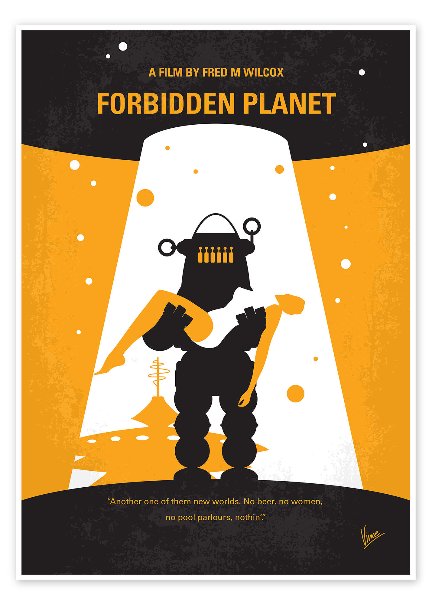 Forbidden Planet print by Chungkong