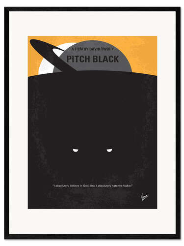 Gerahmter Kunstdruck Pitch Black