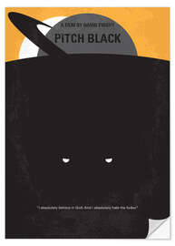 Selvklebende plakat Pitch Black