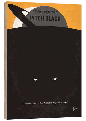 Quadro de madeira Pitch Black