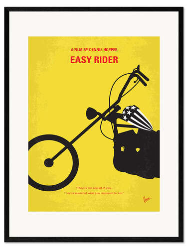 Impression artistique encadrée Easy Rider (anglais)