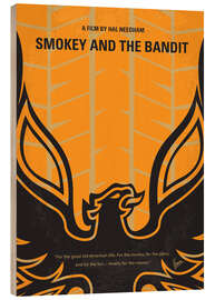 Wood print Smokey And The Bandits