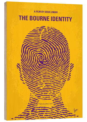 Quadro de madeira The Bourne Identity