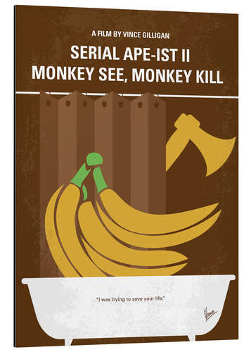 Tableau en aluminium Serial Ape-ist 2 : Monkey See, Monkey Kill (anglais)