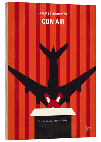 Wood print Con Air