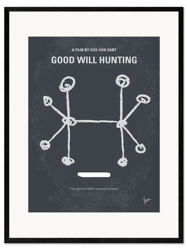 Impresión de arte enmarcada El indomable Will Hunting