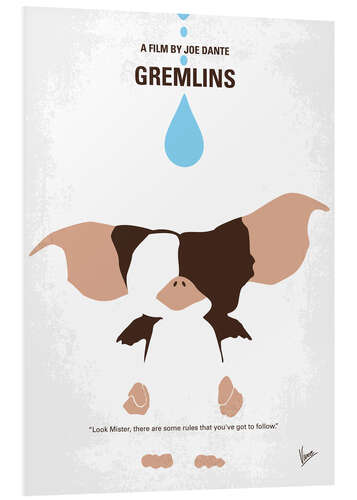 Quadro em PVC Gremlins (inglês)