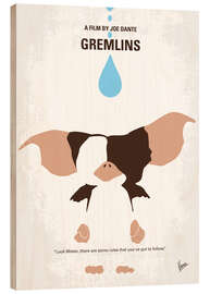 Wood print Gremlins