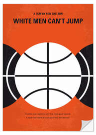 Selvklebende plakat White Men Can't Jump