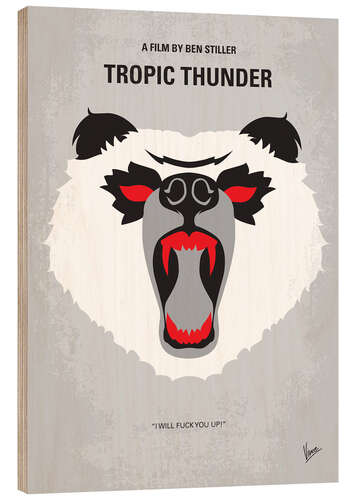 Wood print Tropic Thunder