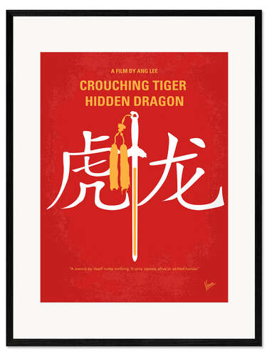 Gerahmter Kunstdruck Crouching Tiger Hidden Dragon