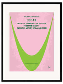 Plakat artystyczny premium w ramie Borat