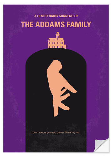 Selvklebende plakat The Addams Family