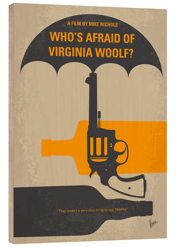 Cuadro de madera Who's Afraid Of Virginia Woolf?