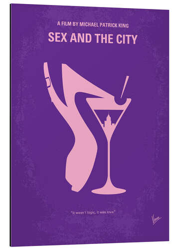 Tableau en aluminium Sex and the City (anglais)