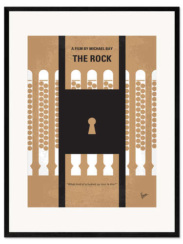 Impresión de arte enmarcada The Rock