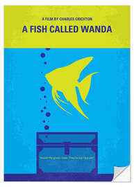 Selvklebende plakat A Fish Called Wanda