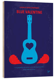 Tableau en bois Blue Valentine (anglais)