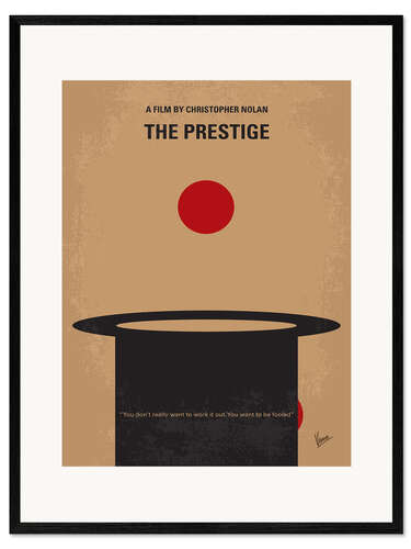 Impression artistique encadrée Le Prestige (anglais)