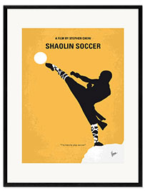 Impressão artística com moldura Shaolin Soccer