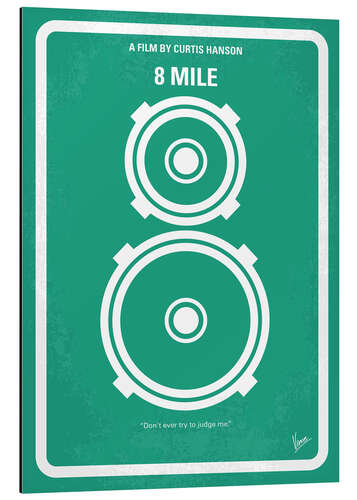 Tableau en aluminium 8 Mile (anglais)